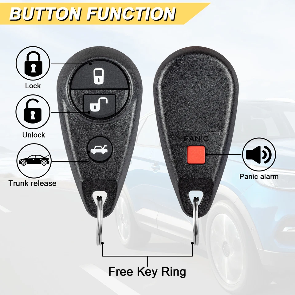 2 For 2006-2008 Subaru B9 Tribeca/2005-2007 Subaru Legacy Remote Keyless Key Fob Foto 2 de 4