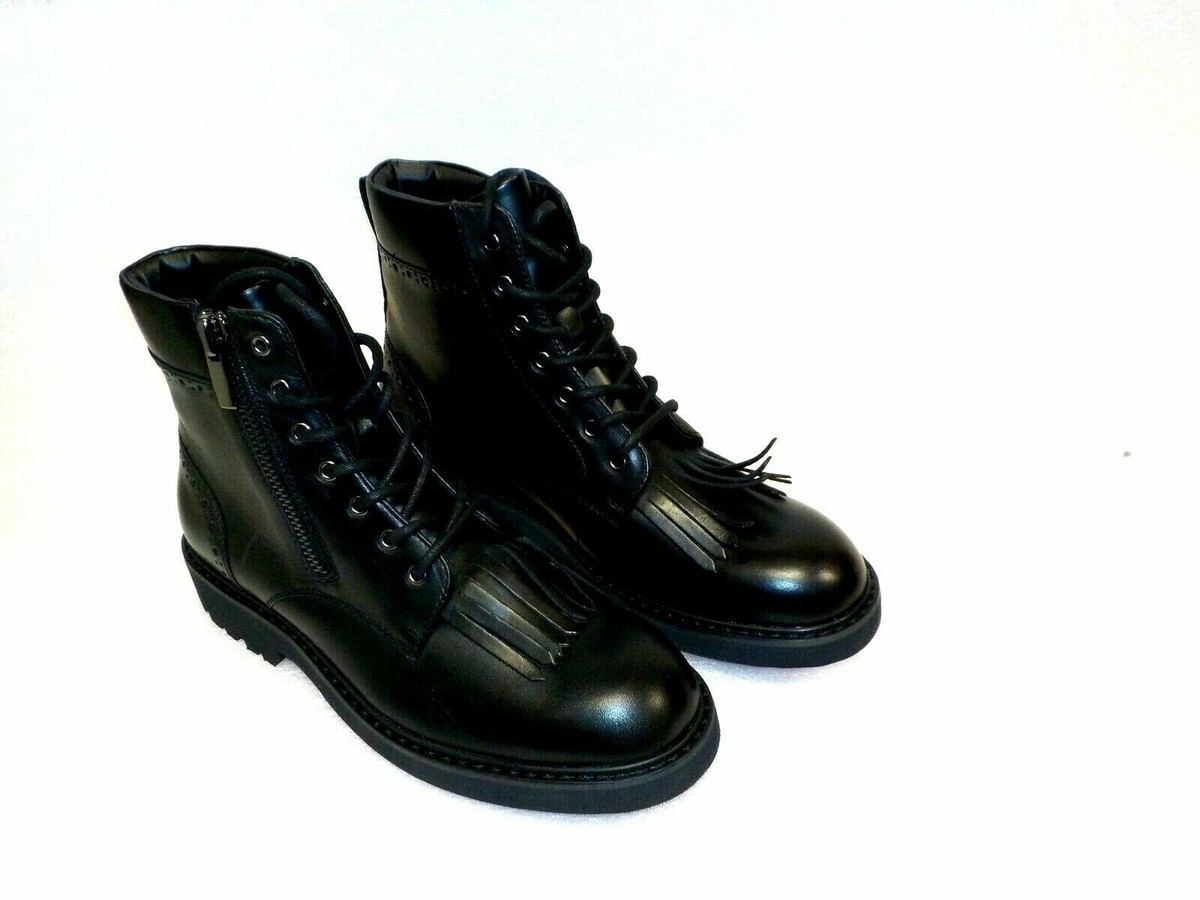INC International Concepts Men?s Brix Kiltie Leather Boots 