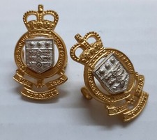 RAOC Collar Badges British Army Royal Ordnance Corps Insignia Small Badge x 2