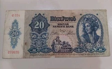 Hungary 20 pengo 1941 World Banknote Magyar