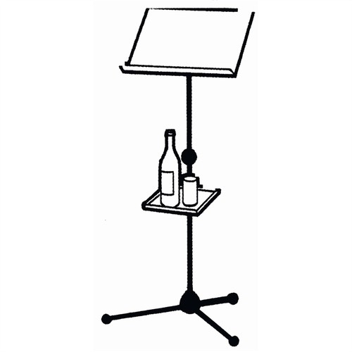 QUIKLOK MS/329 supporto portaoggetti a vassoio x asta microfonica o leggio NUOVO - Imagen 2 de 2