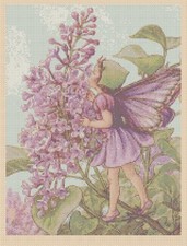 Lilac Flower Fairy Counted Cross Stitch CHART No. 8-428/3