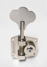 Hipshot HB3 Bass Tuner Qty- 4 Bass-side REVERSE-WIND Clover Key Nickel -BLEMISH