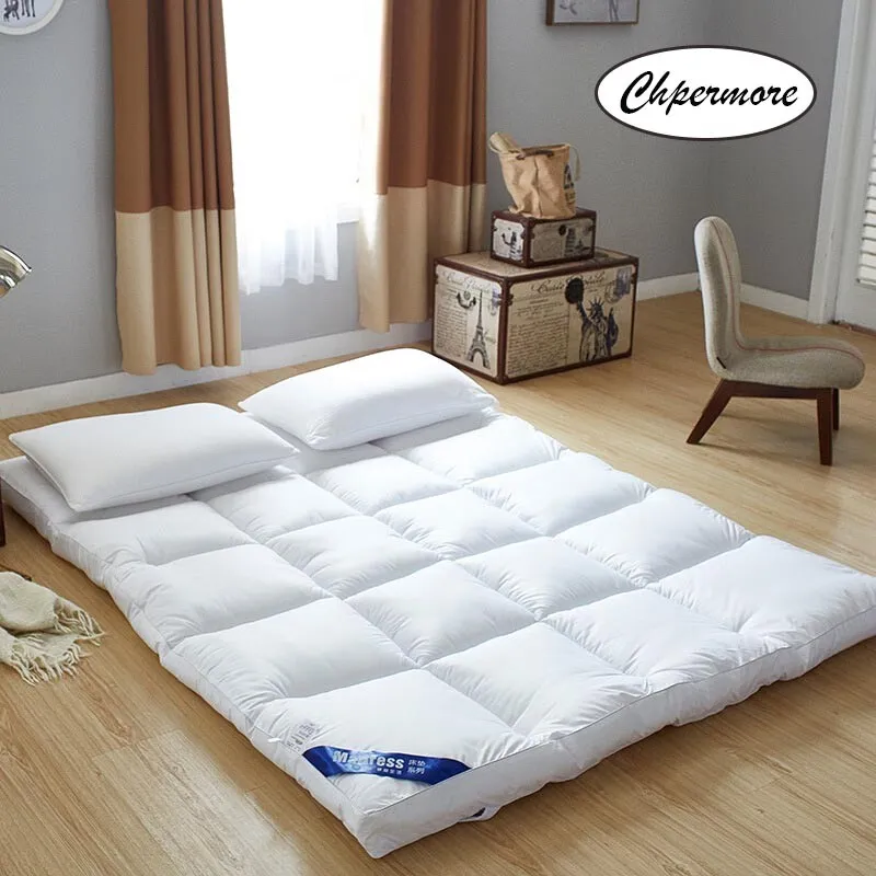 al menos Actuación Goma Premium Mattress Japanese Style Tatami Cushion Bedding Sleep Mat King Queen  | eBay