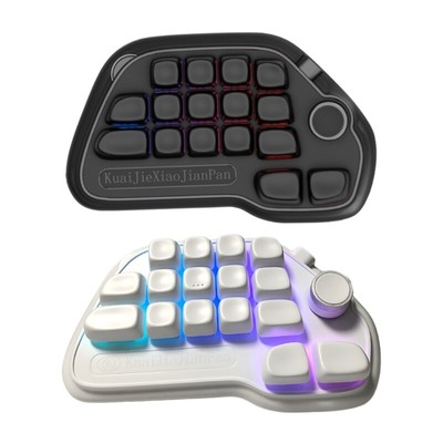 17 Key Mechanical Number Pad with RGBs Lighting for Professional Use