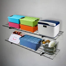 STOREADY 2-Pack 1x4 ft Wall Shelf Garage Storage Rack Wall Mounted Shelves Rack