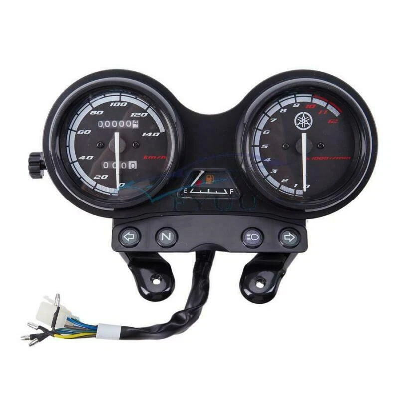 12V Motorcycle Odometer Speedometer Tachometer Oil Gauge Meter For Yamaha YBR125 - Image 2 of 4