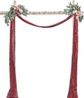 20ft Wedding Sequin Curtain Chiffon Arch Draping Fabric Backdrop Arbor (1 Panel)