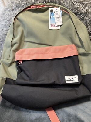 ROXY SUGAR BABY Canvas Backpack - ERJBP04839 - GLD0 - NWT