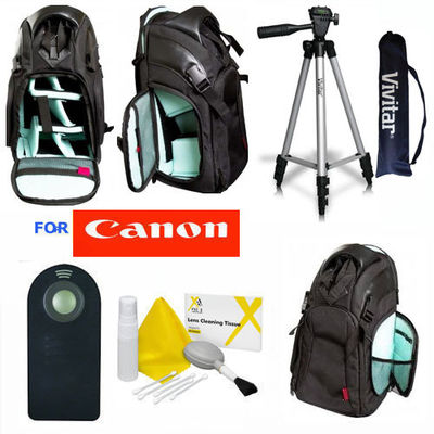 VIVITAR 50'' TRIPOD + LARGE BACKPACK + REMOTE FOR CANON EOS T3I T4I T5I T6 T6I T5