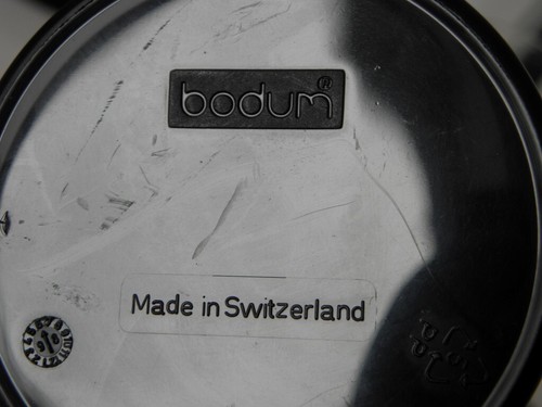 4 Teegläser Grog Heissgetränk Bodum Glas schwarzer Kunststoffhalter - Picture 4 of 4