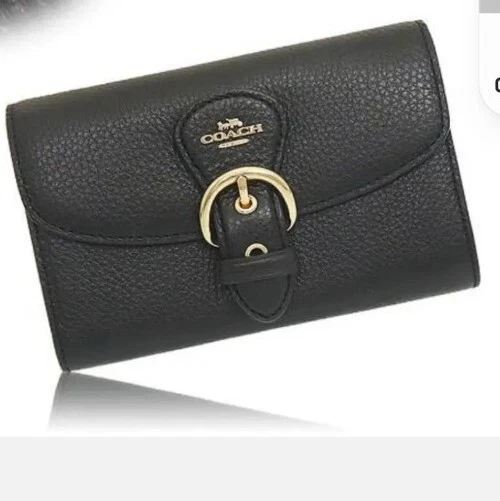 Black coach outlet wallet sale