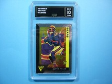 2021 PANINI CHRONICLES NFL FOOTBALL CARD #3 JUSTIN FIELDS FLUX ROOKIE GMA 10 GL