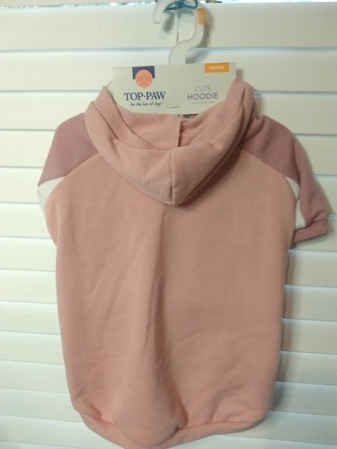 Pink Dog Hoodie Size M Top Paw Cute and Comfy Jacket Clothes