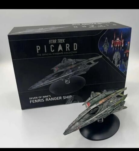 Eaglemoss Seven of Nine's Fenris Ranger Ship  Large- Star Trek Picard with Mag - Picture 1 of 5
