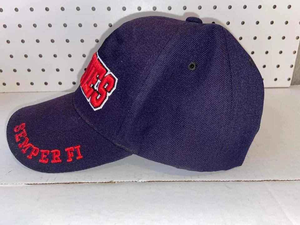 SOMBREROS DE BÉISBOL CON LICENCIA OFICIAL MILITAR LOGOTIPO DEL CUERPO DE MARINES DE EE. UU. Foto 3 de 4