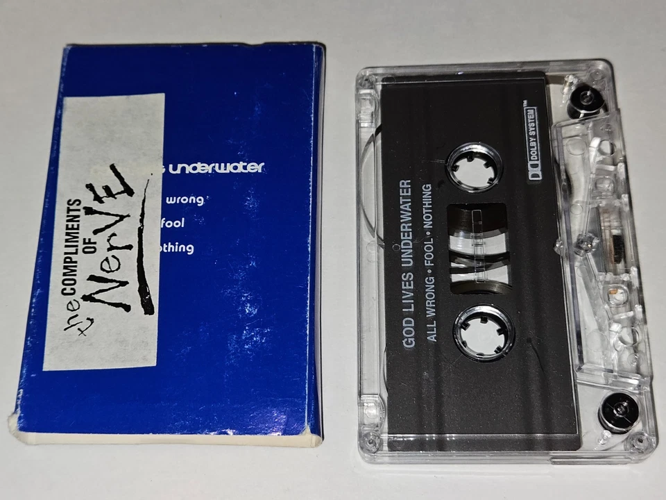 God Lives Underwater RARE 3-Song Sampler Cassette Tape All Wrong/Fool/Nothing Foto 2 de 2
