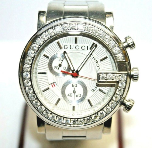 Gucci Chronoscope 101M Diamond Bezel 