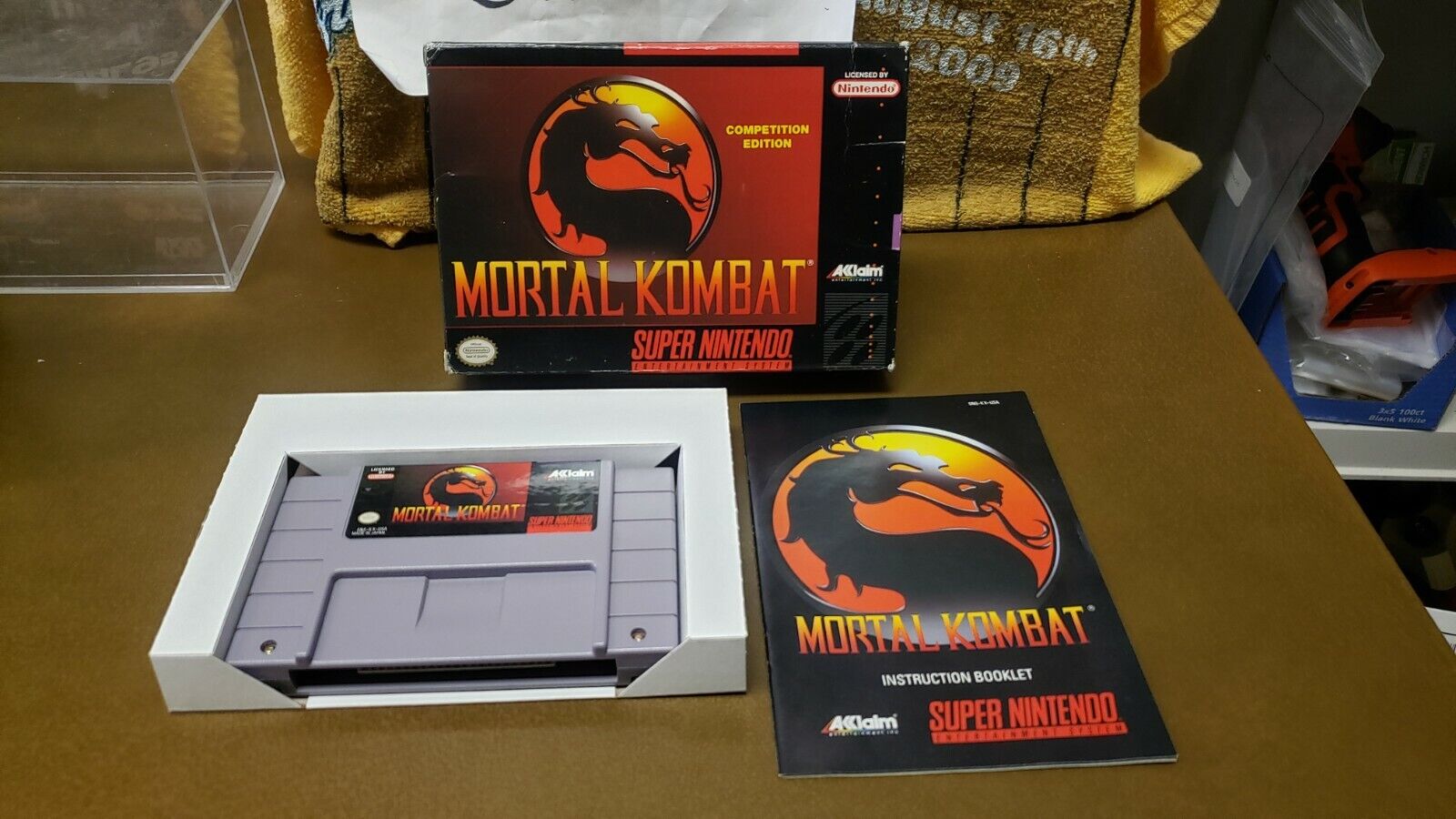 ULTIMATE MORTAL KOMBAT 3 SNES SUPER NINTENDO- CIB COMPLETE W/ BOX & MANUAL