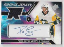 2020-21 SPx Rookie Auto Jersey Pierre-Olivier Joseph RC Auto Jersey 69/375 #PJ