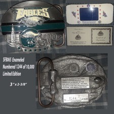 Football Belt Buckles - Bears, Eagles, Steelers