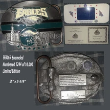 Football Belt Buckles - Bears, Eagles, Steelers