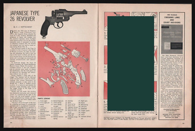 1967 JAPANESE Type 26 Revolver Exploded View Parts List Assembly ...