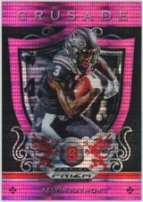 2019 Panini Prizm Draft Picks Kelvin Harmon Rookie Crusade Pink Pulsar Prizm RC