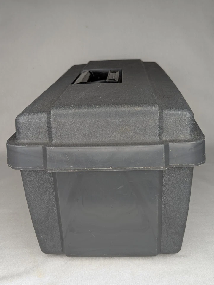 Flambeau 17800  Tool Box And Tray Gray 16" Long Vintage 1987 - Image 4 of 4