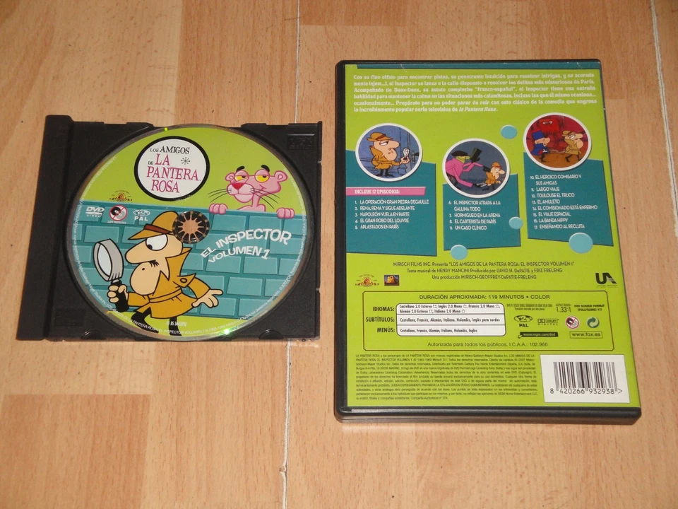 LOS AMIGOS DE LA PANTERA ROSA: EL INSPECTOR VOLUMEN 1 EN DVD USADA BUEN ESTADO - Imagen 2 de 2