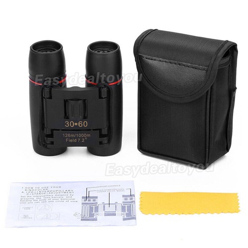 Day Night Vision Binoculars 30x60 Zoom Outdoor Travel Hunting Folding Telescope - Picture 12 of 12