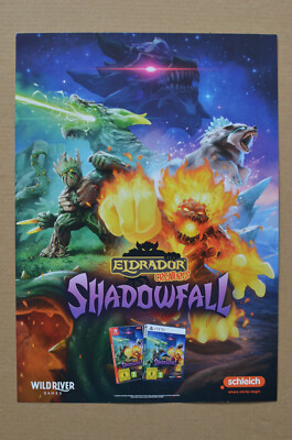 ELDRADOR CREATURES SHADOWFALL - Poster Plakat - 29,5x21 A4 hochkant beidseitig