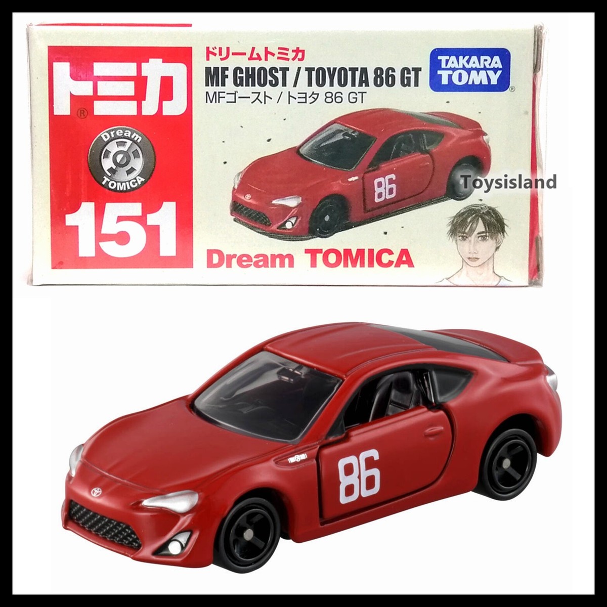 TOMICA DREAM 151 MF GHOST / TOYOTA 86 GT 1/60 TOMY Diecast Car New