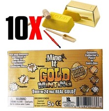 New Mine It Gold Minting 1 box in 24 has Real Gold Educational toys