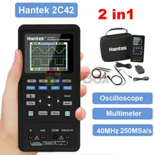 Hantek 2 Channel 2 in1 Handheld Oscilloscope 2C42 DMM Multimeter Tester 40/70MHz