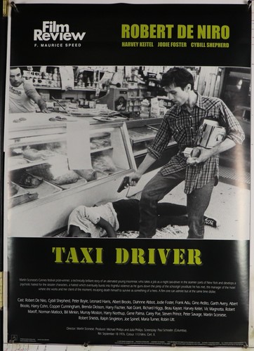 Taxi Driver Filmkritik Vintage Poster Robert Deniro 24,25"X34,25" Neu aus altem Lagerbestand (B922)