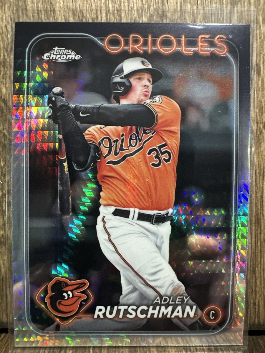 2024 Topps Chrome Adley Rutschman #80 Prism Refractor Baltimore
