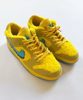 Nike Sb Dunk Low Grateful Dead Bears Opti Yellow  Size 8