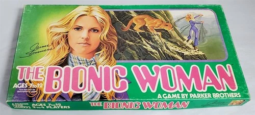 D-173 VINTAGE 1976 PARKER BROS. "THE BIONIC WOMAN" BOARD GAME IN ORIGINAL BOX!