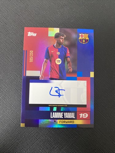Juego Equipo Topps Barcelona 2024-25 Lamine Yamal Auto /250 FC Barcelona