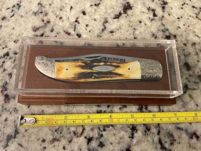 Case XX USA 5165 SS 1776-1976 Bicentennial Stag Folding Hunter Knife