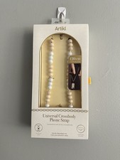 New Artikl Universal Crossbody Phone Strap Beaded New/Sealed Click Clip Ivory