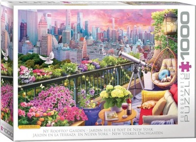 Eurographics - NY Rooftop Garden - 1000 piece Jigsaw Puzzle NEW