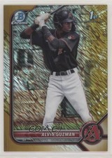 2022 Bowman Chrome Prospects Gold Shimmer Refractor 16/50 Alvin Guzman 07sy