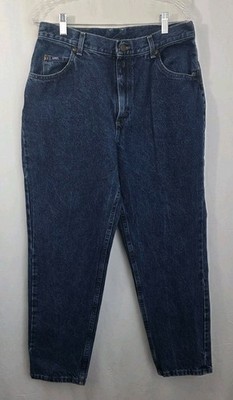 Vntg Womens Lee Jean 14S 100% Cotton Mom Jeans Curvy Fit  Straight Leg Excellent