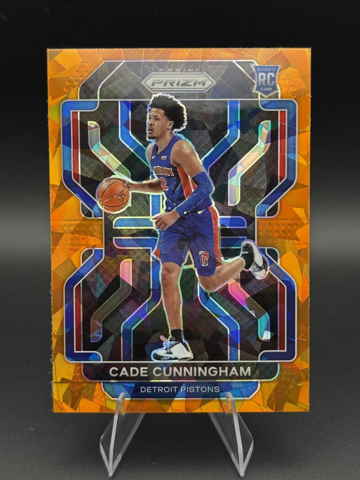 2021-22 Panini Prizm #282 Cade Cunningham Orange Ice RC