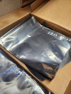 10'' x 12'' ESD Anti Static Shielding Bags Zip or Open Top Silver MB PCB Elec 3mil