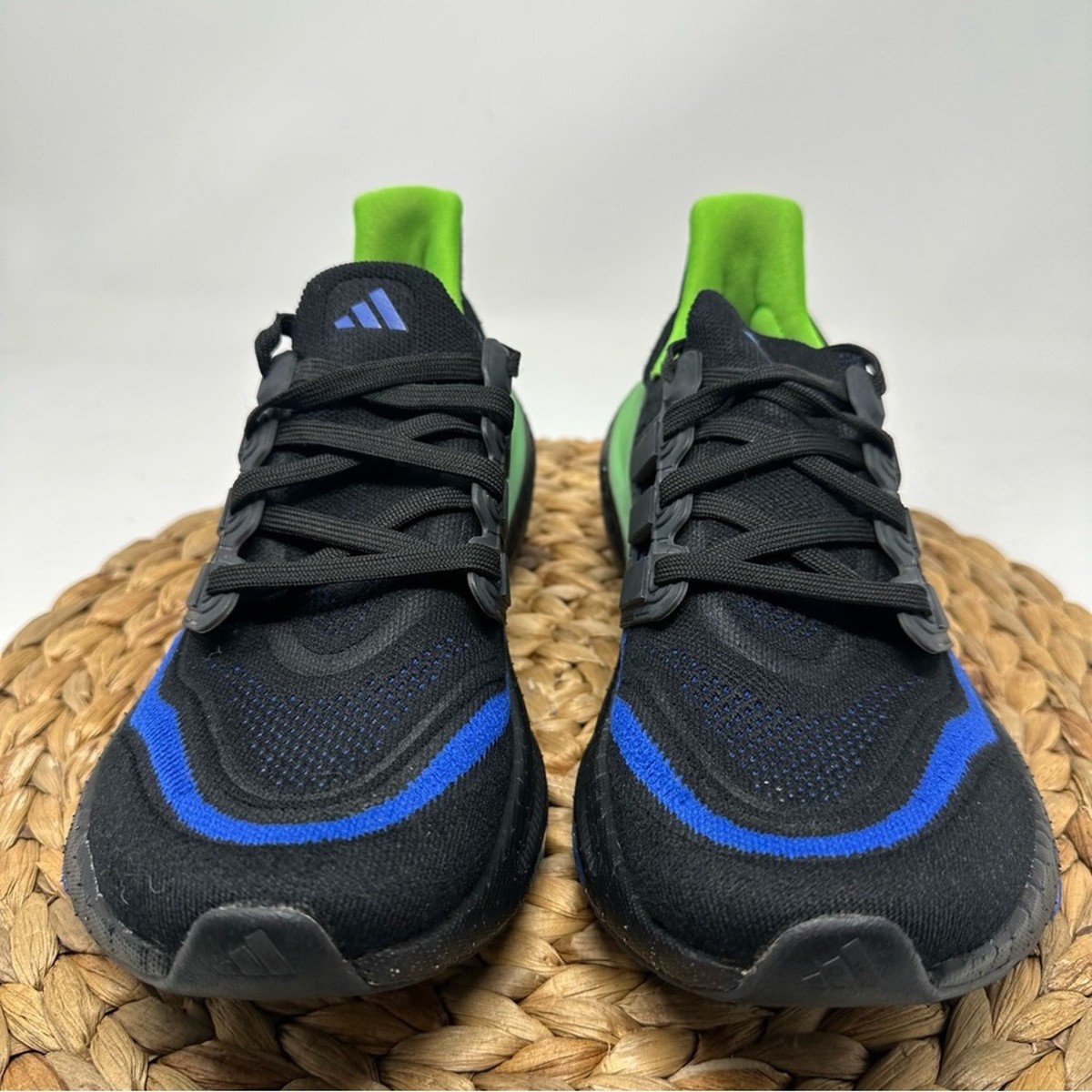 Adidas Ultraboost Light Running Shoes Black Lime Green Size 