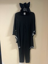 Halloween Kids Bat Wing Costume Boys Girls Size M Black   234