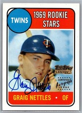 GRAIG NETTLES Rookie Card 2001 Topps Archives Certified Autographed Issue. rookie card picture